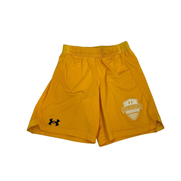 Under Armour 'Under the Lights' Yellow Athletic Shorts Size Youth Small (8) - Picture 1 of 2